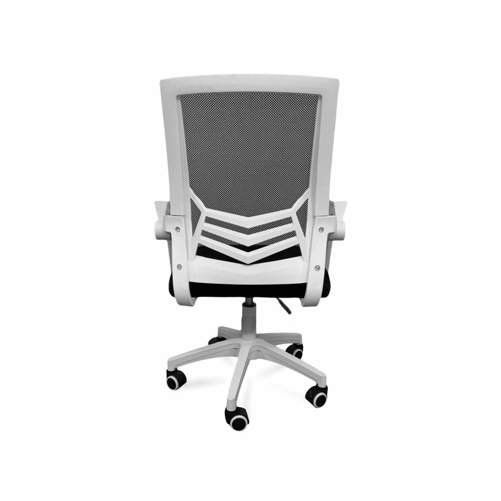 silla de escritorio country vista trasera