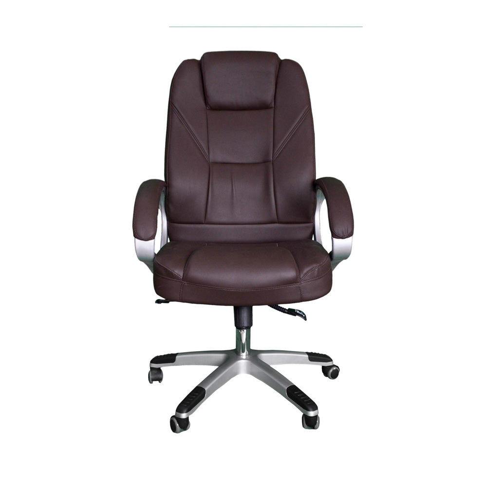 silla escritorio nogal vista frontal