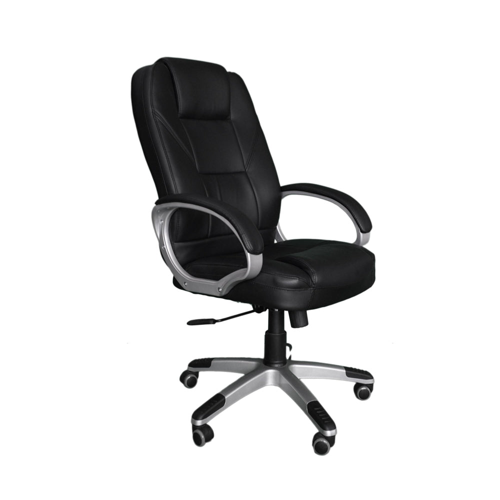 silla escritorio nogal vista lateral