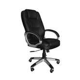 silla escritorio nogal vista lateral