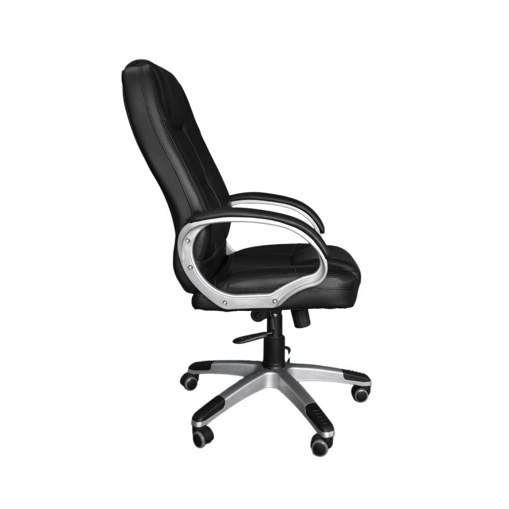 silla escritorio nogal vista lateral derecha