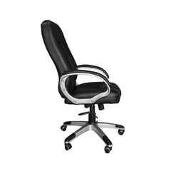 silla escritorio nogal vista lateral derecha