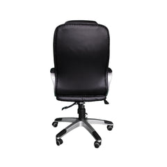 silla escritorio nogal vista posterior