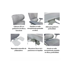 Silla de escritorio Bonet Botones Portleon