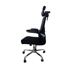 Silla de escritorio negra tokio vista lateral izquierda