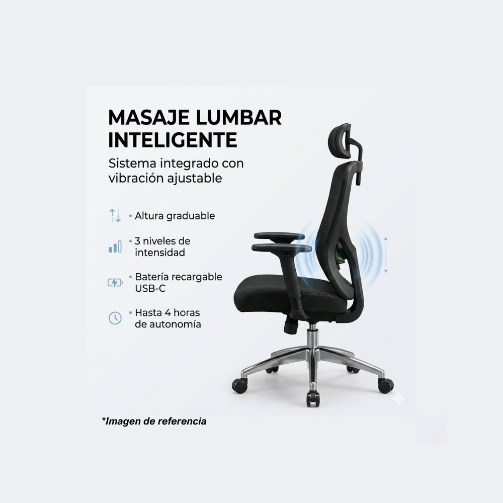 Silla de escritorio Estelar PORTLEON sistema masajeador