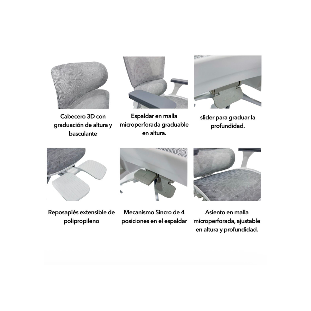 Silla de escritorio Bonet Botones Portleon