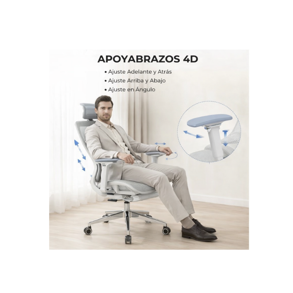 Silla de Escritorio bonet con apoyabrazos PORTLEON